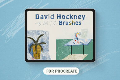 David Hockney Tribute Procreate Brushes