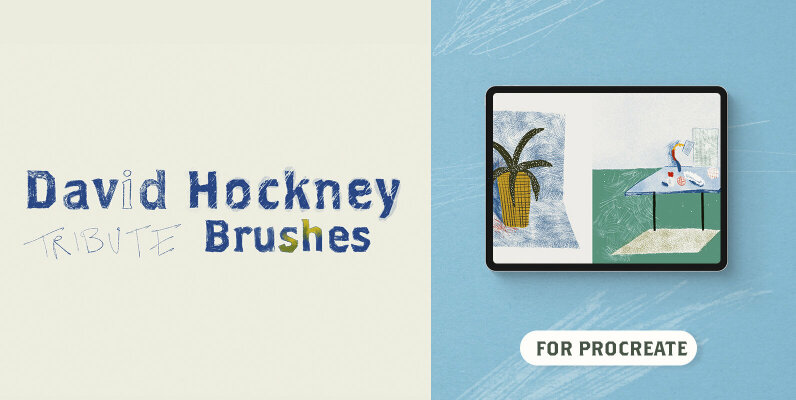 David Hockney Tribute Procreate Brushes
