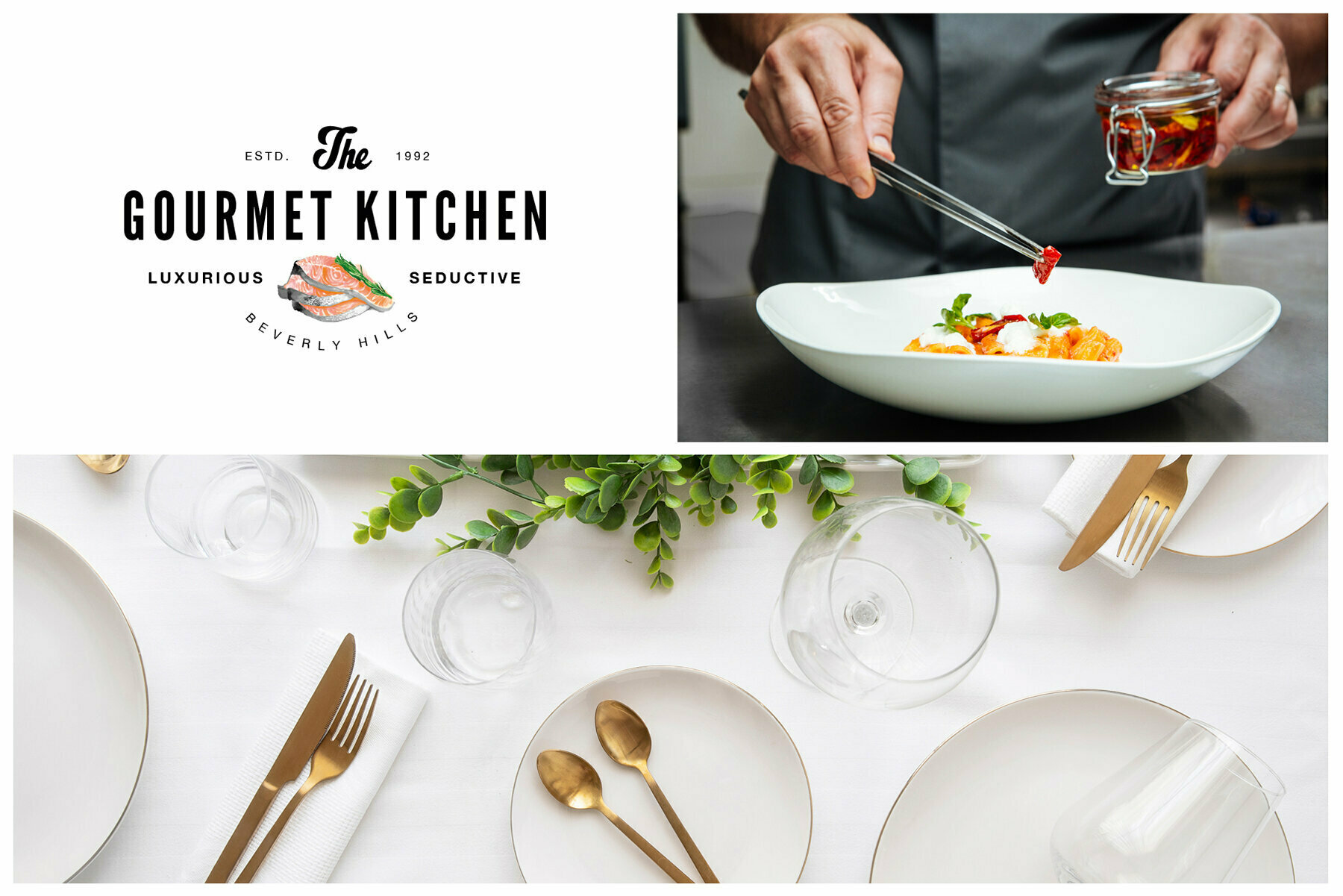 12 Food Industry Logos Hand Painted 3