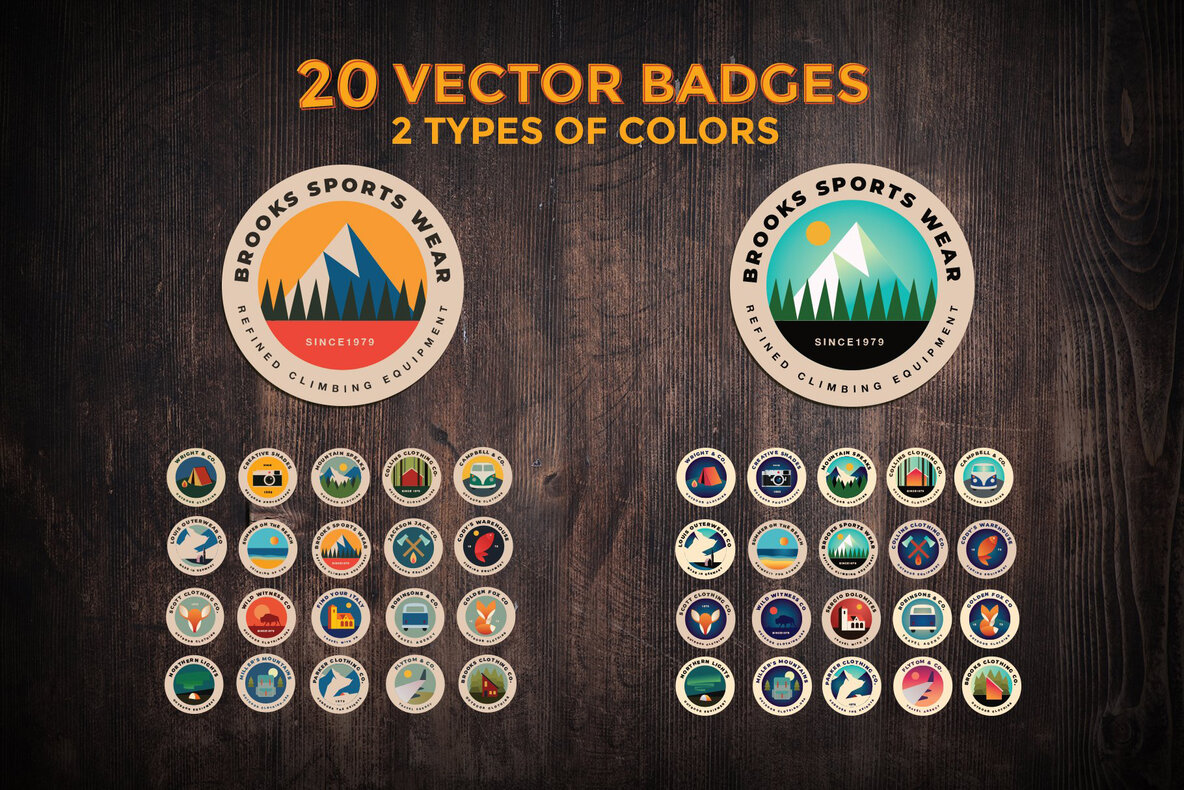 20 Outdoor Badges 20 Outdoor Badges