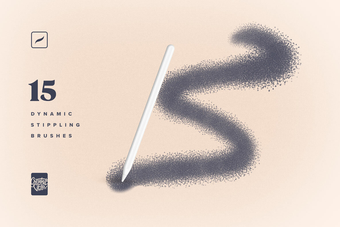 Procreate Stippling Brushes Kit Procreate Stippling Brushes Kit