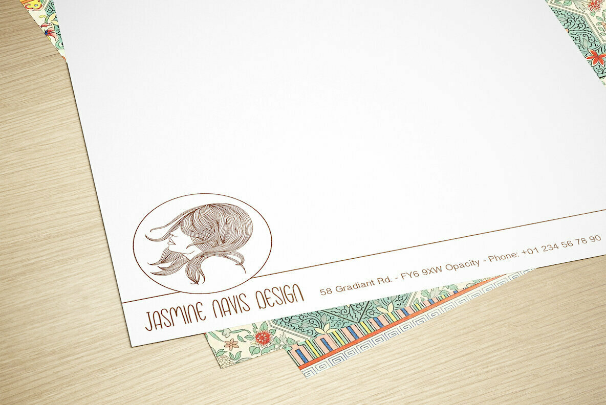 Six Hand Drawn Female Faces   Wind In Your Hair 2