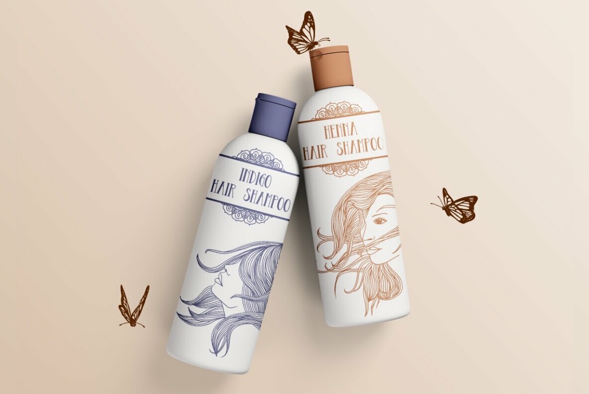 Six Hand Drawn Female Faces   Wind In Your Hair 4