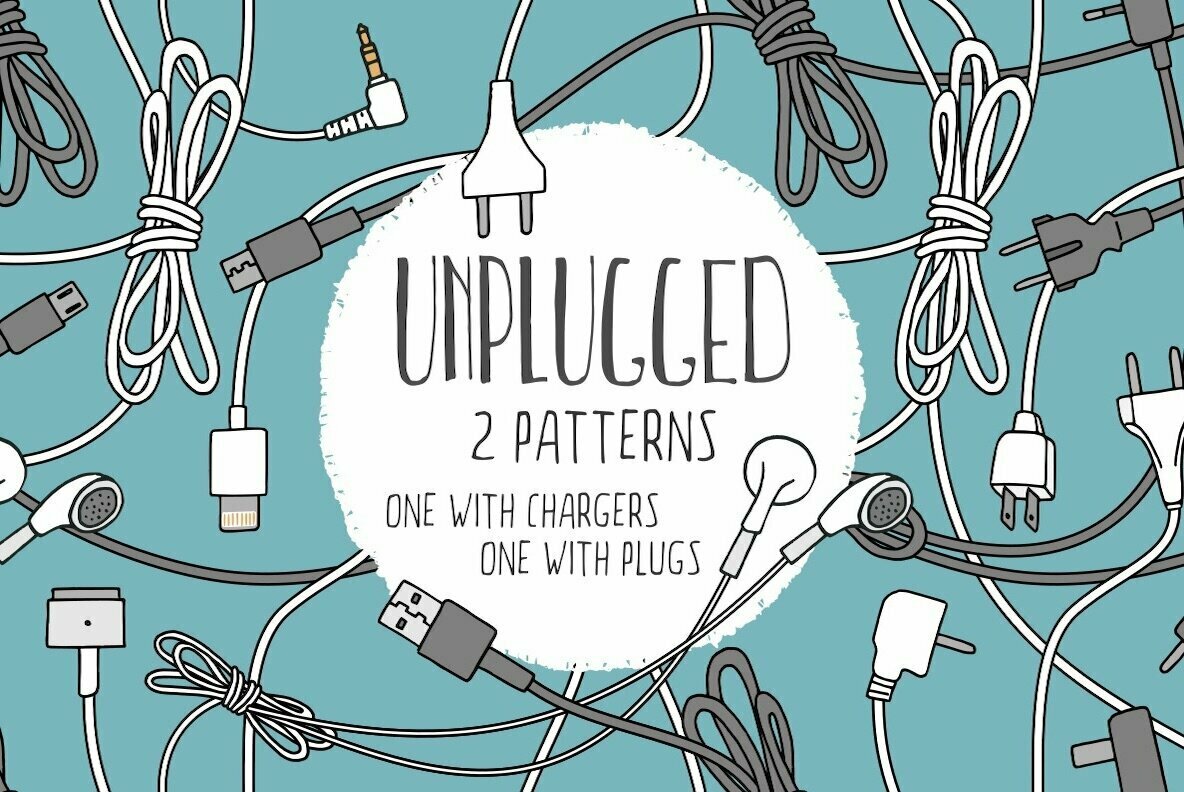 Unplugged   Two Seamless Patterns 1
