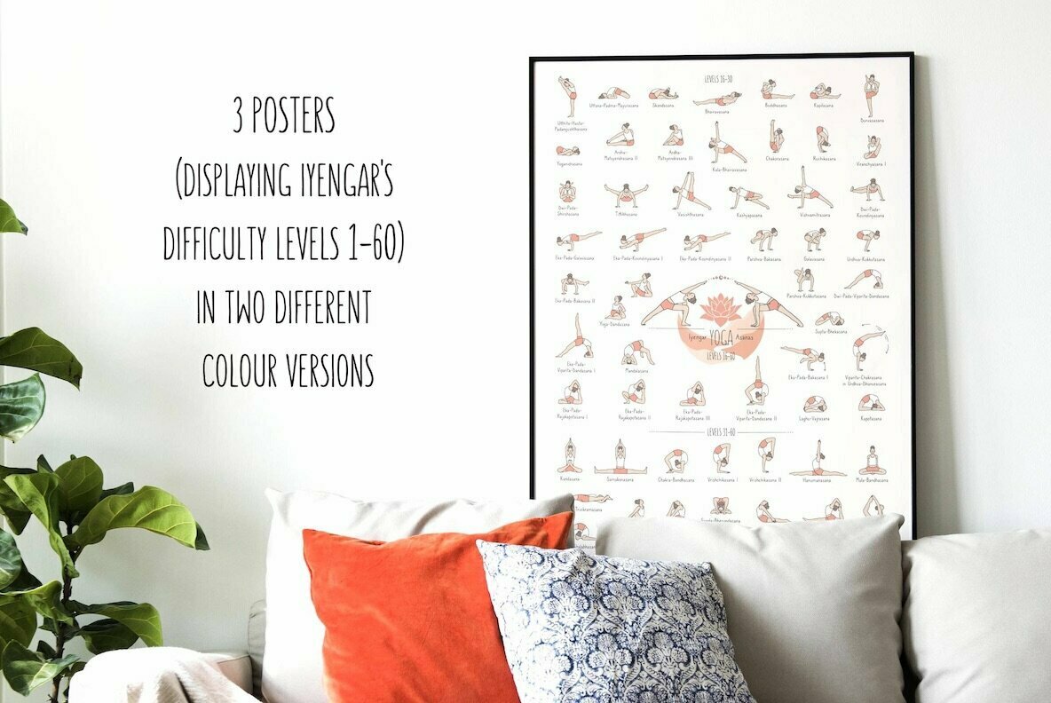 Yoga Asanas Vector Set 3