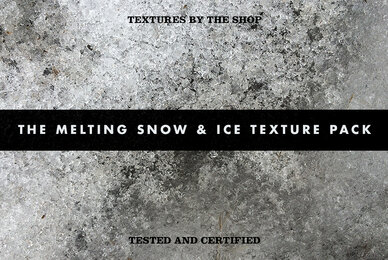 The melting snow  ice texture pack