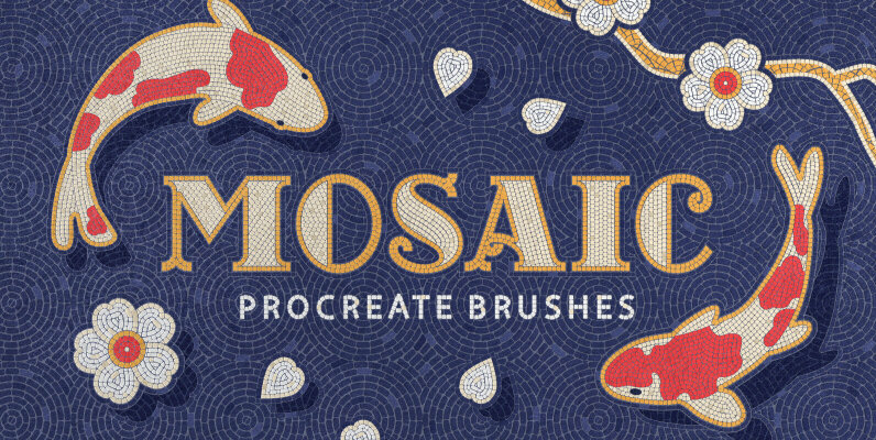 Mosaic Tile Procreate Brushes