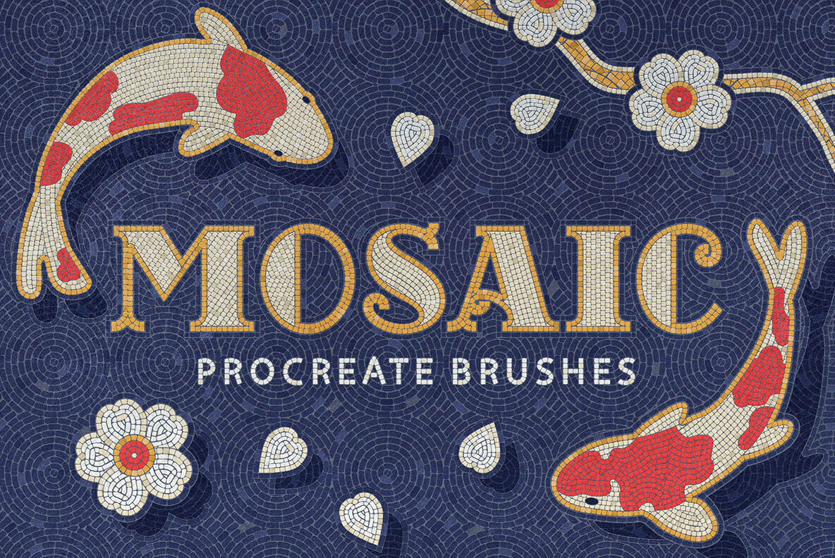 Mosaic Tile Procreate Brushes Mosaic Tile Procreate Brushes