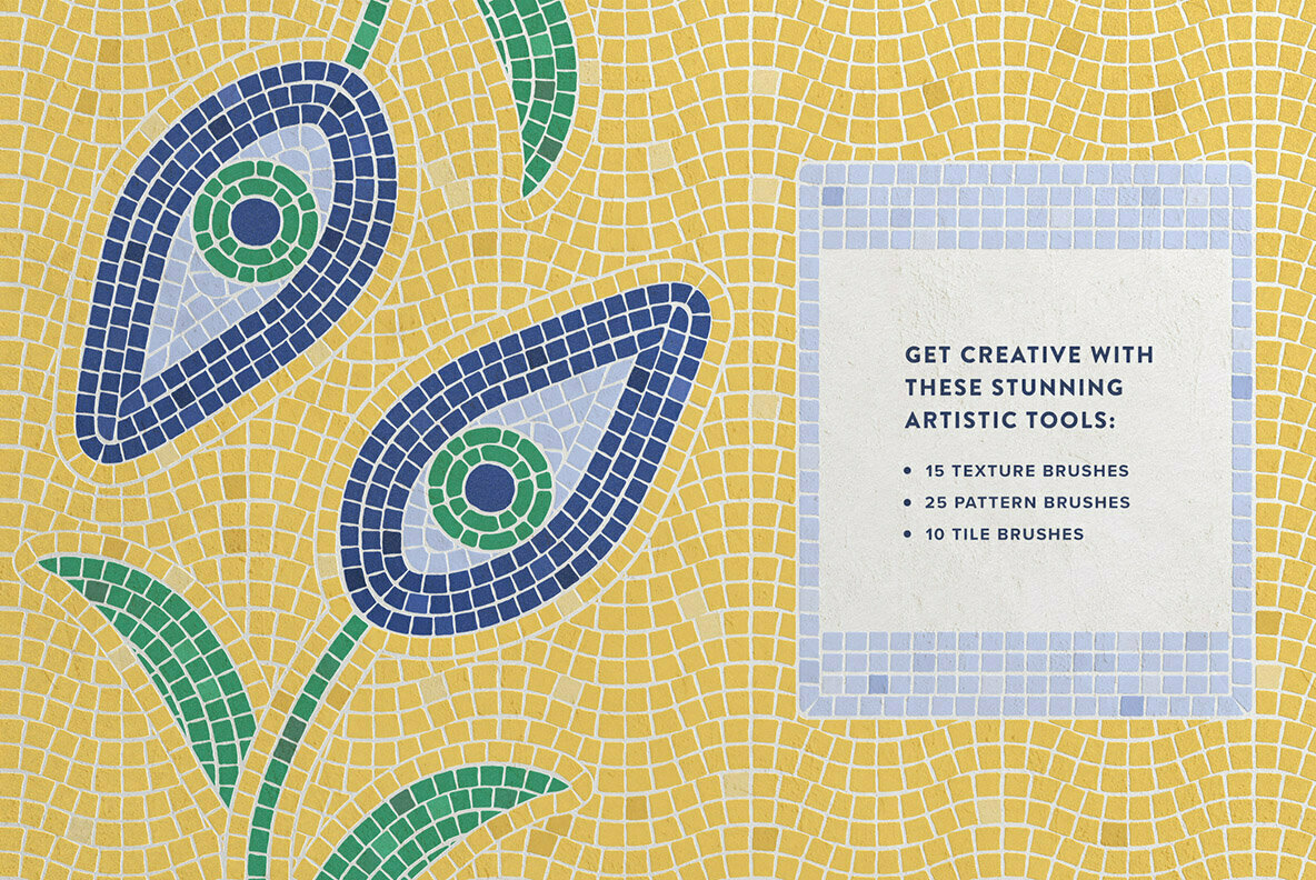 Mosaic Tile Procreate Brushes Mosaic Tile Procreate Brushes