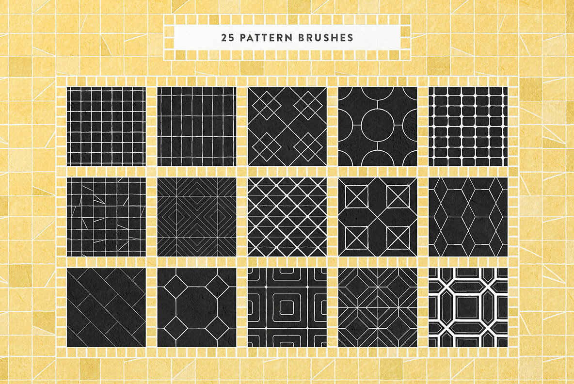 Mosaic Tile Procreate Brushes Mosaic Tile Procreate Brushes