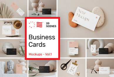 Business Card Mockups Vol 1