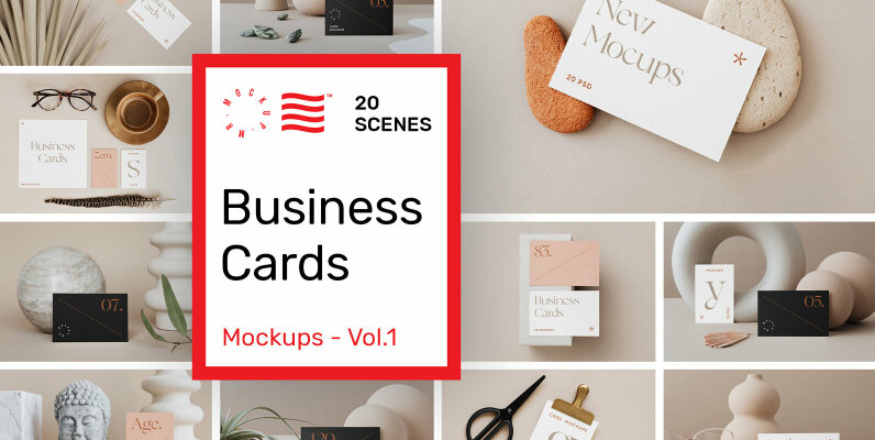 Business Card Mockups Vol 1
