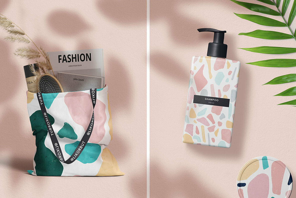 Terrazzo Seamless Patterns   Shapes Vol 1 4