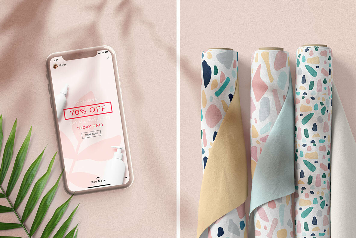 Terrazzo Seamless Patterns   Shapes Vol 1 5