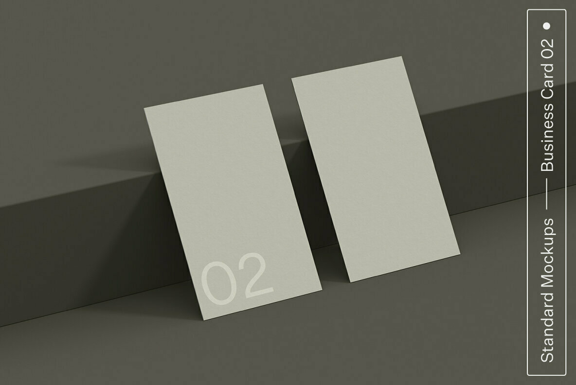 Business Card 02 Standard Mockup 1