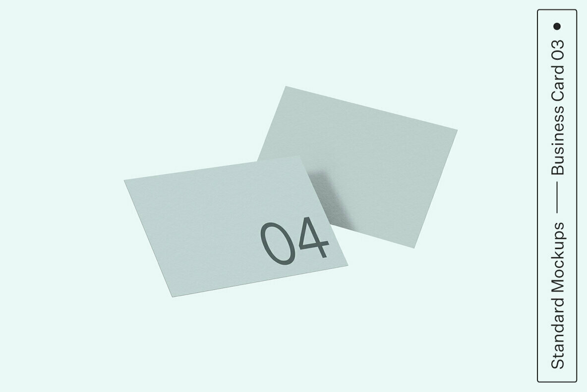 Business Card 04 Standard Mockup Business Card 04 Standard Mockup