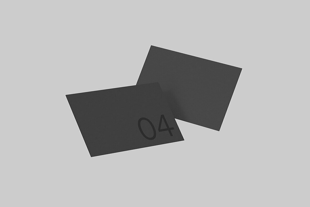 Business Card 04 Standard Mockup Business Card 04 Standard Mockup