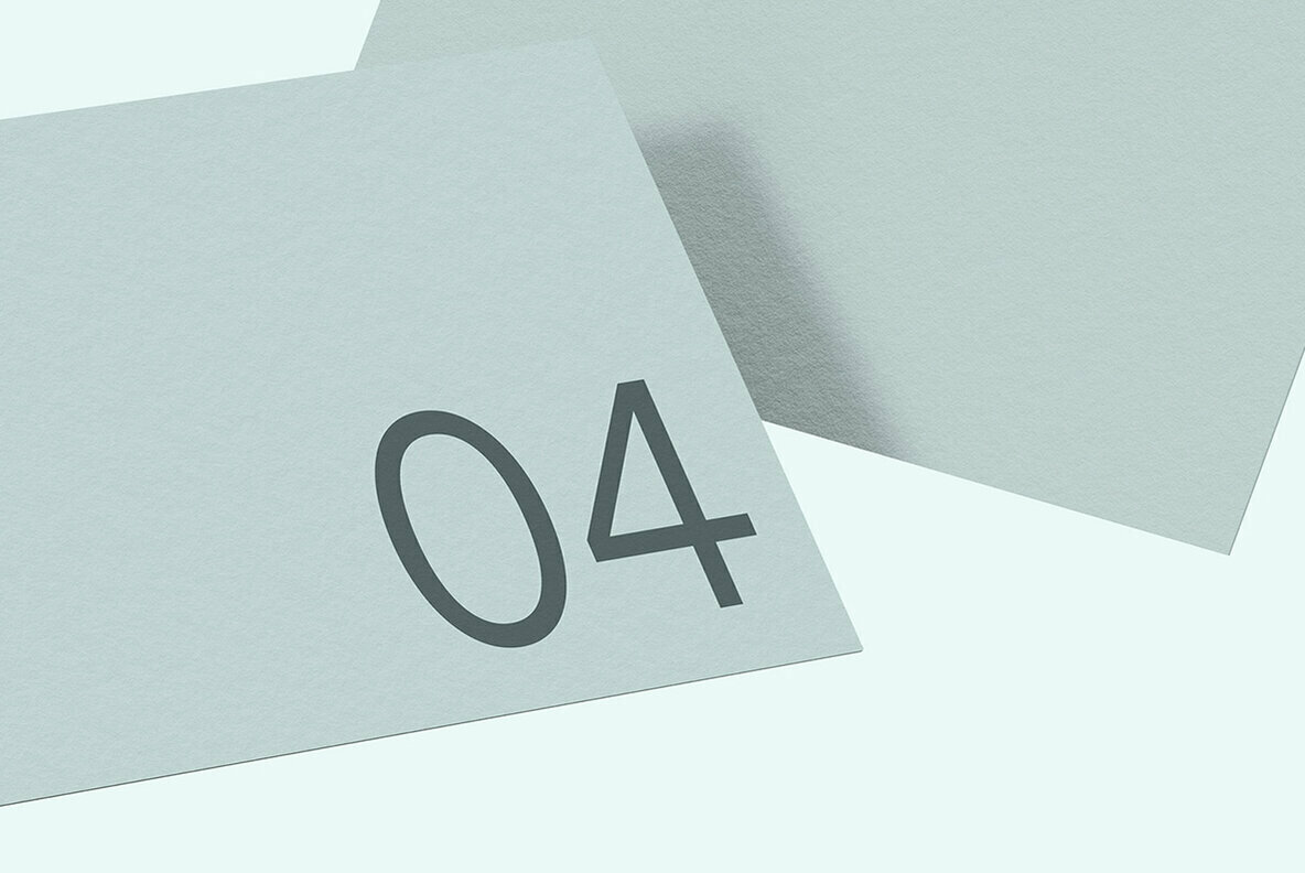 Business Card 04 Standard Mockup Business Card 04 Standard Mockup