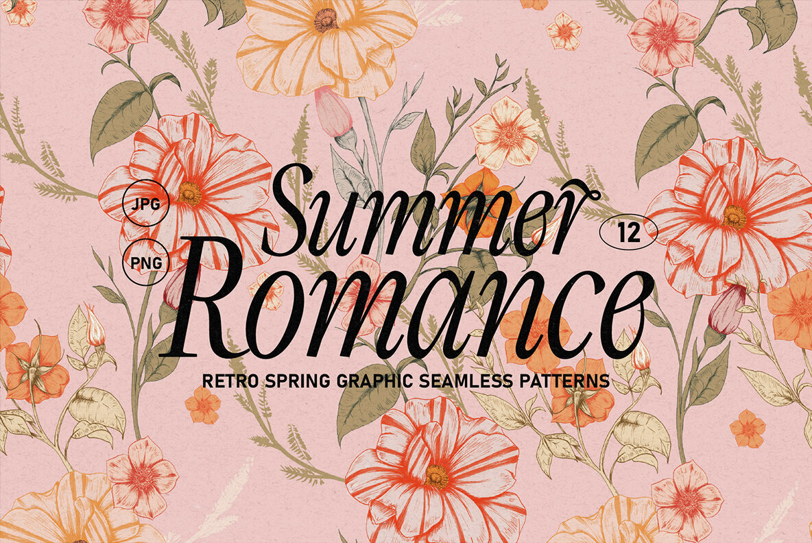 Summer Romance Vintage Floral Patterns 1