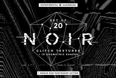 Noir Glitch Textures