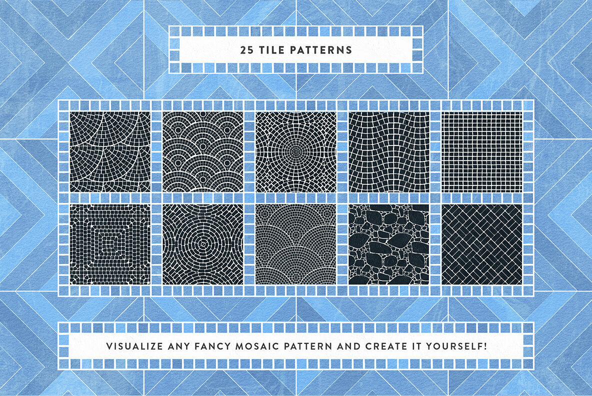 Mosaic Illustrator Tile Brushes Mosaic Illustrator Tile Brushes