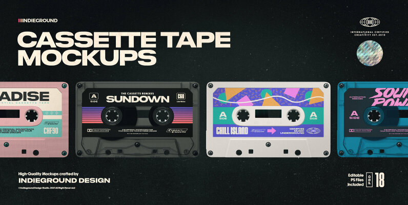 Cassette Tape Mockups