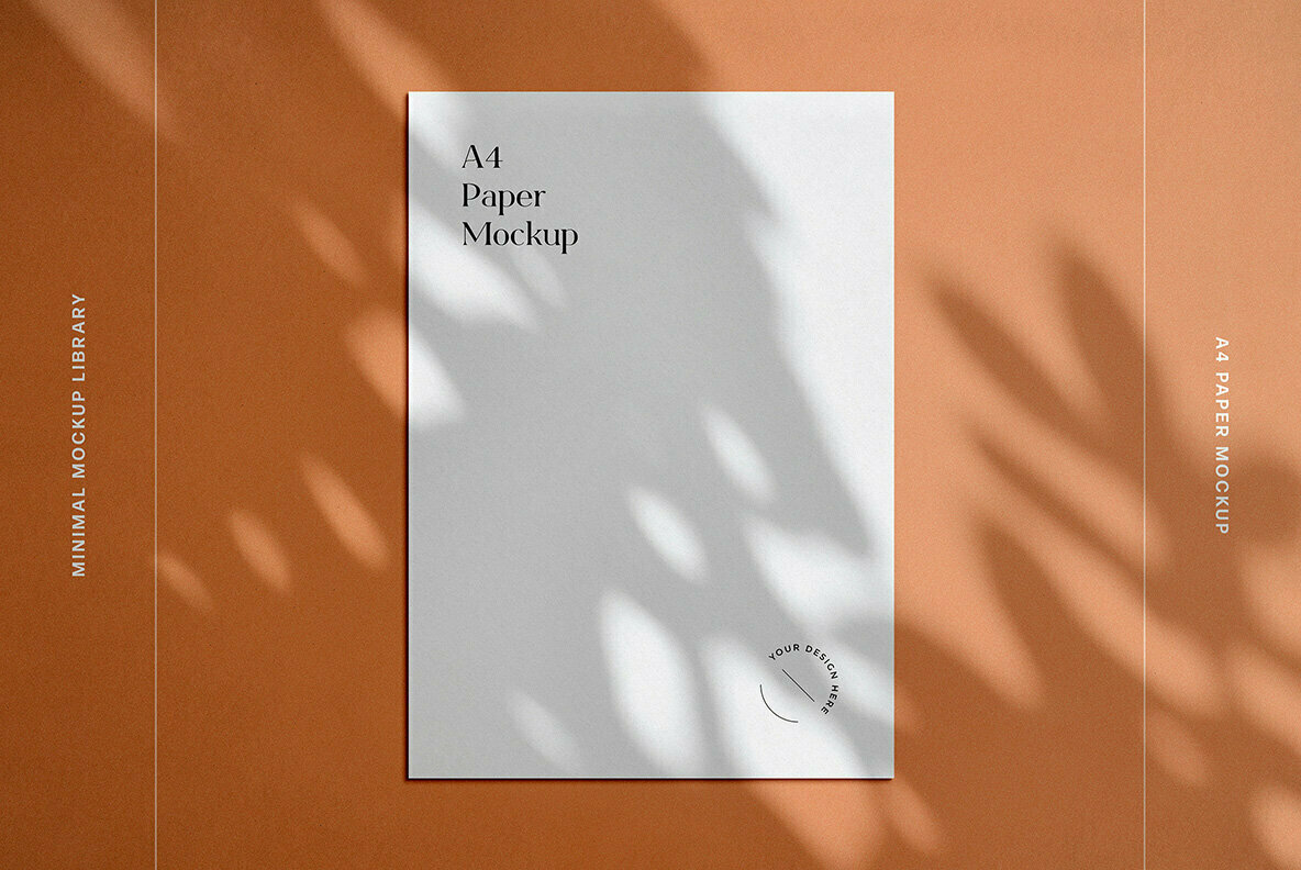 Minimal A4 Paper Mockup Minimal A4 Paper Mockup