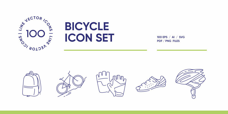 Bicycle Icon Set