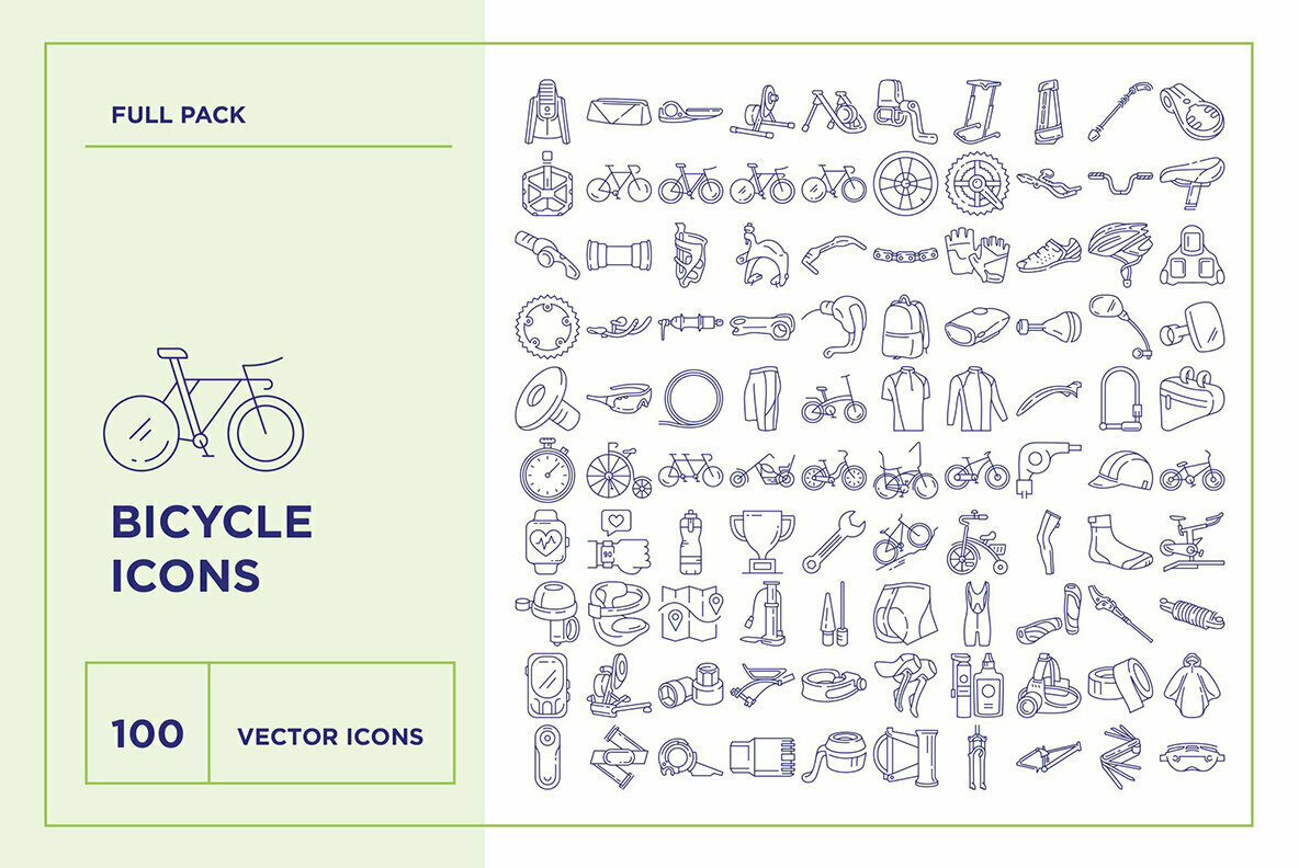Bicycle Icon Set Bicycle Icon Set