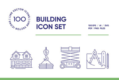 Building and Construction Icon Set