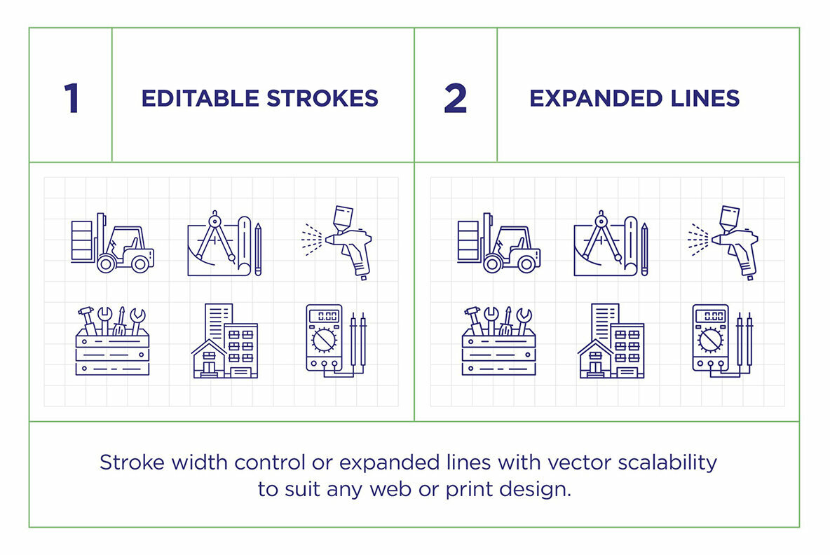 Building and Construction Icon Set Building and Construction Icon Set