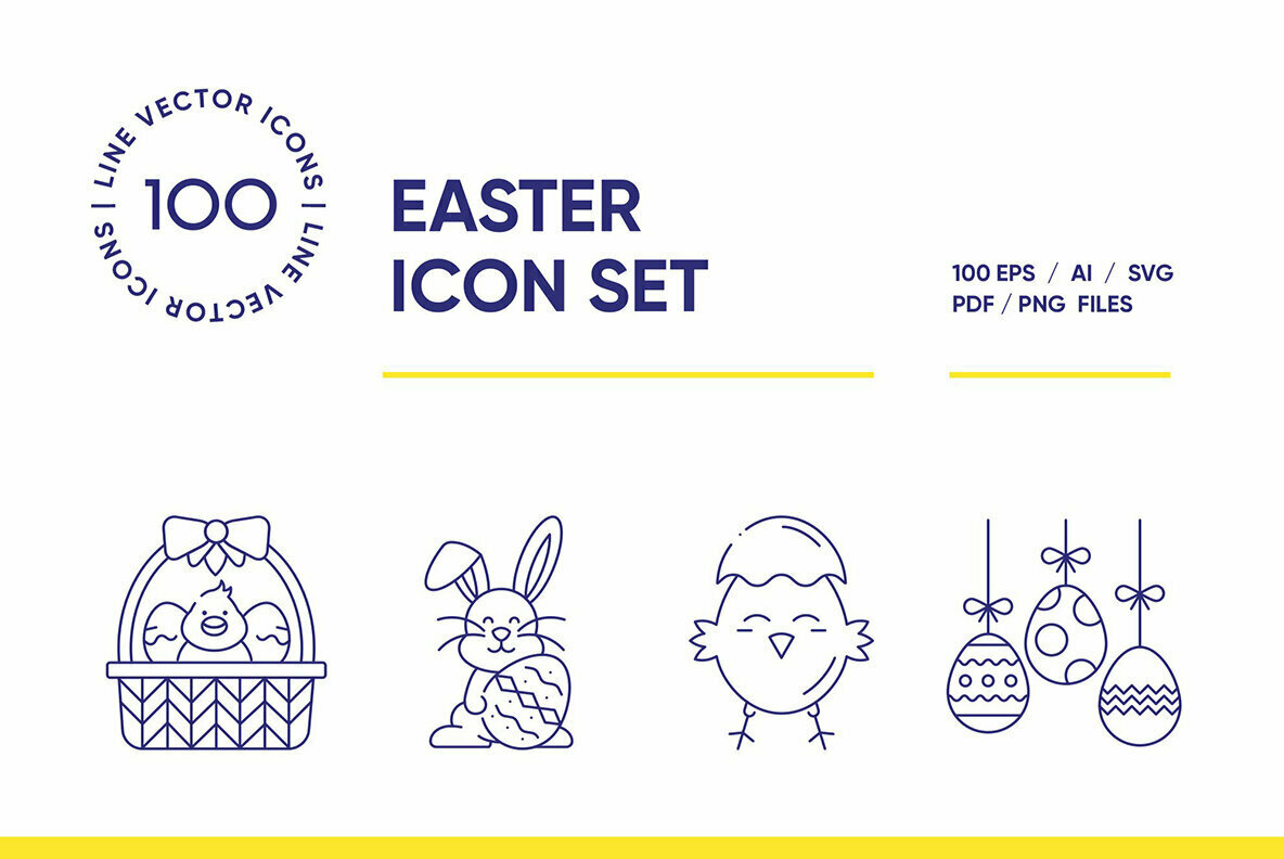 Easter Icon Set Easter Icon Set