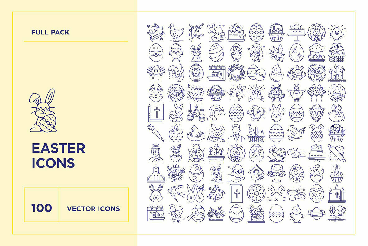 Easter Icon Set Easter Icon Set