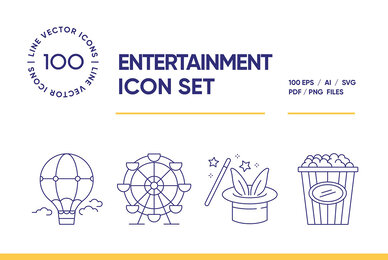 Entertainment Icon Set