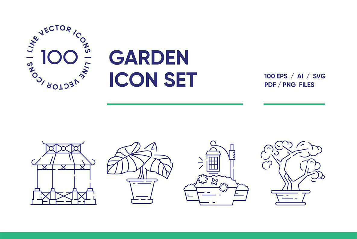 Gardening Icon Set Gardening Icon Set