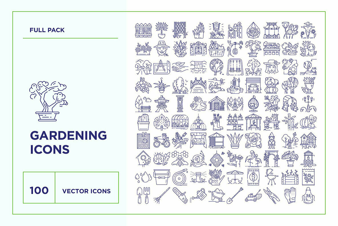 Gardening Icon Set Gardening Icon Set