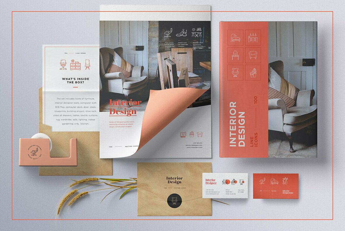 Interior Design Icon Set Interior Design Icon Set