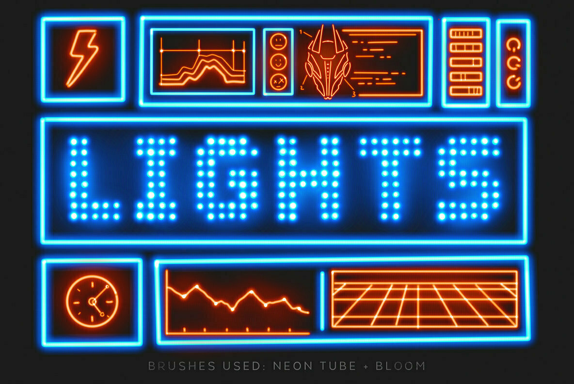 Lights Procreate Brushes Lights Procreate Brushes