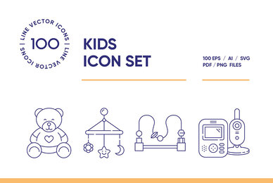 Kids Icon Set