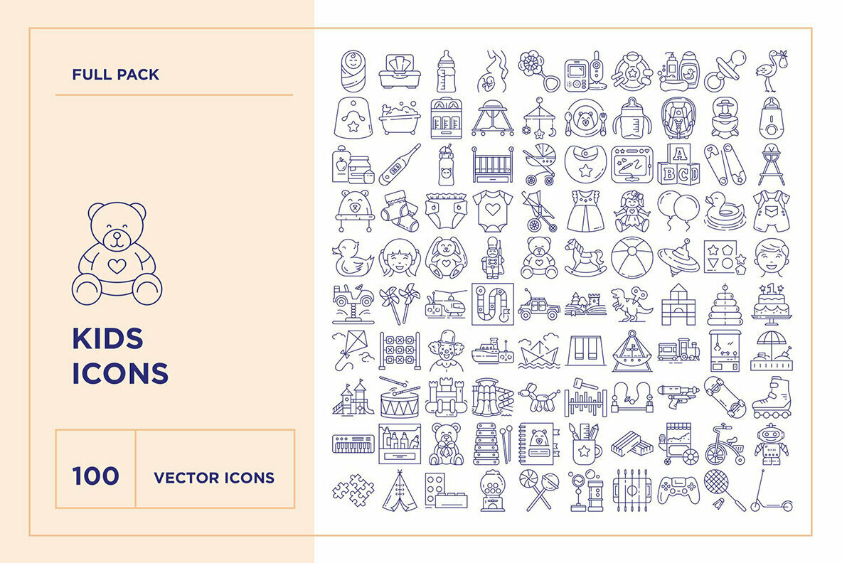 Kids Icon Set Kids Icon Set