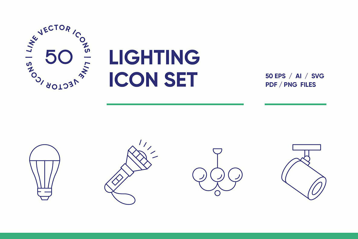 Lighting Icon Set Lighting Icon Set