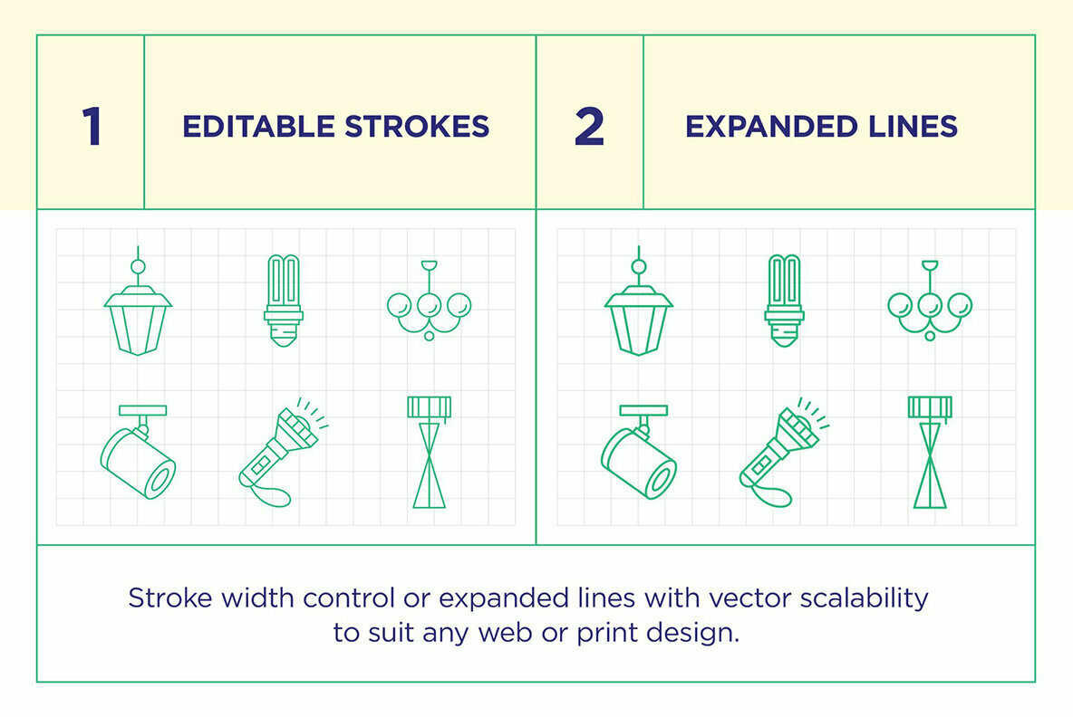 Lighting Icon Set Lighting Icon Set
