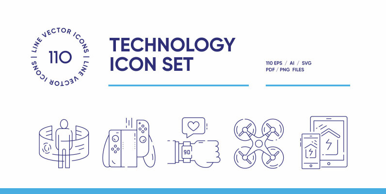 Technology Icon Set