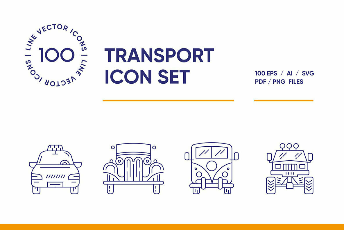 Transport Icon Set Transport Icon Set