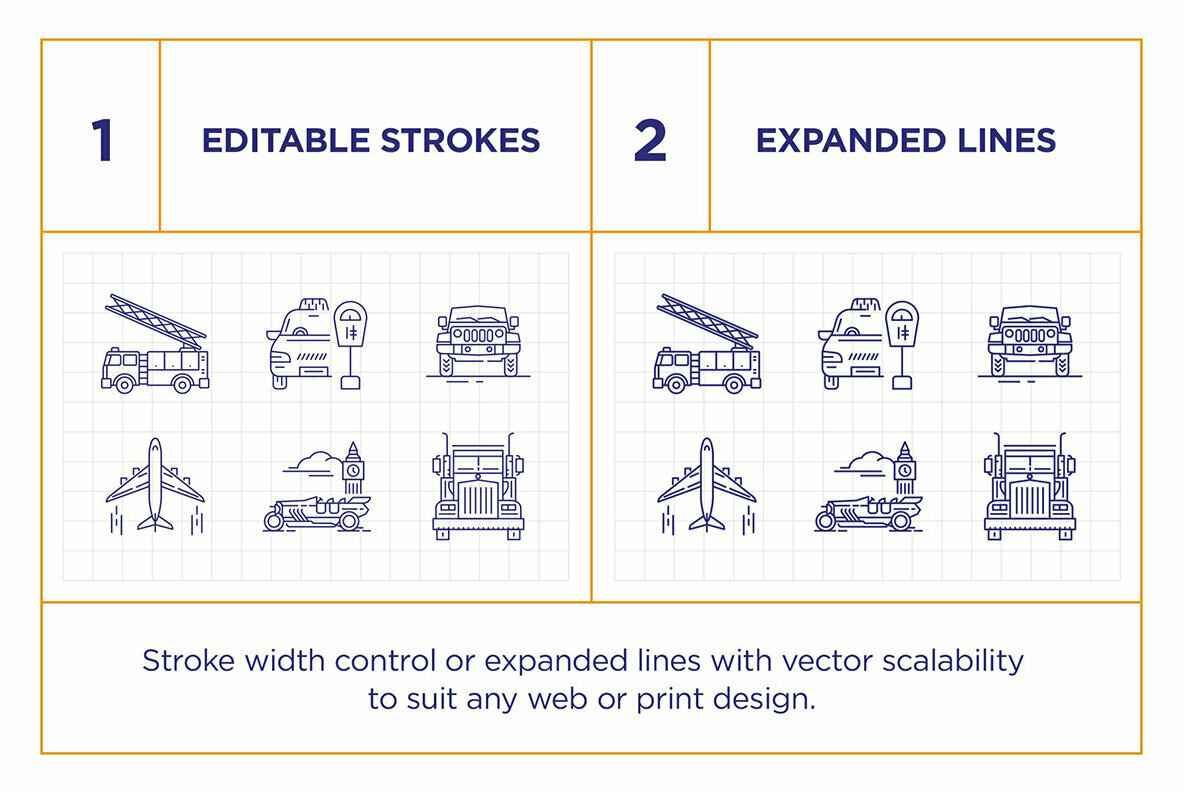 Transport Icon Set Transport Icon Set