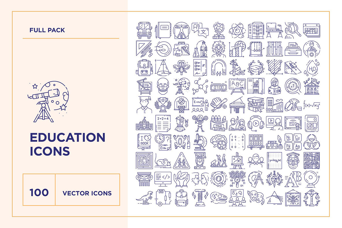 Mega Bundle 3000 Line Icons 11