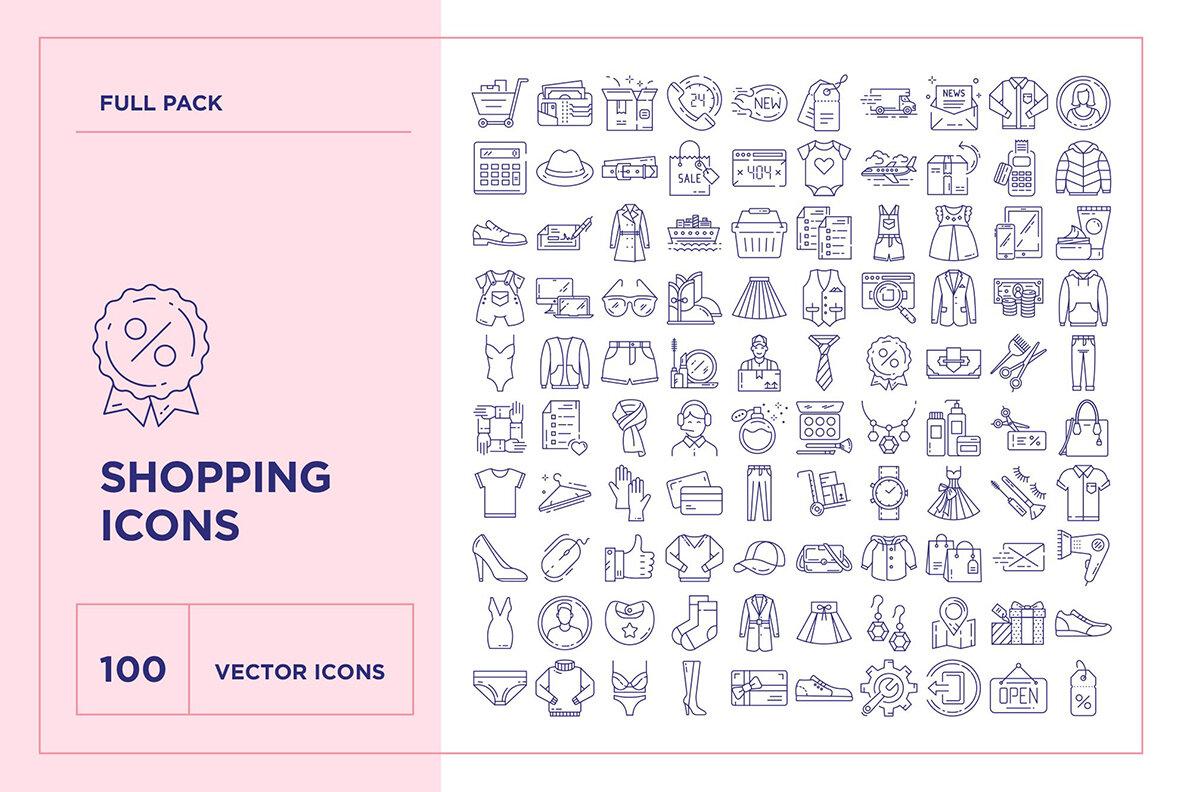 Mega Bundle 3000 Line Icons 24