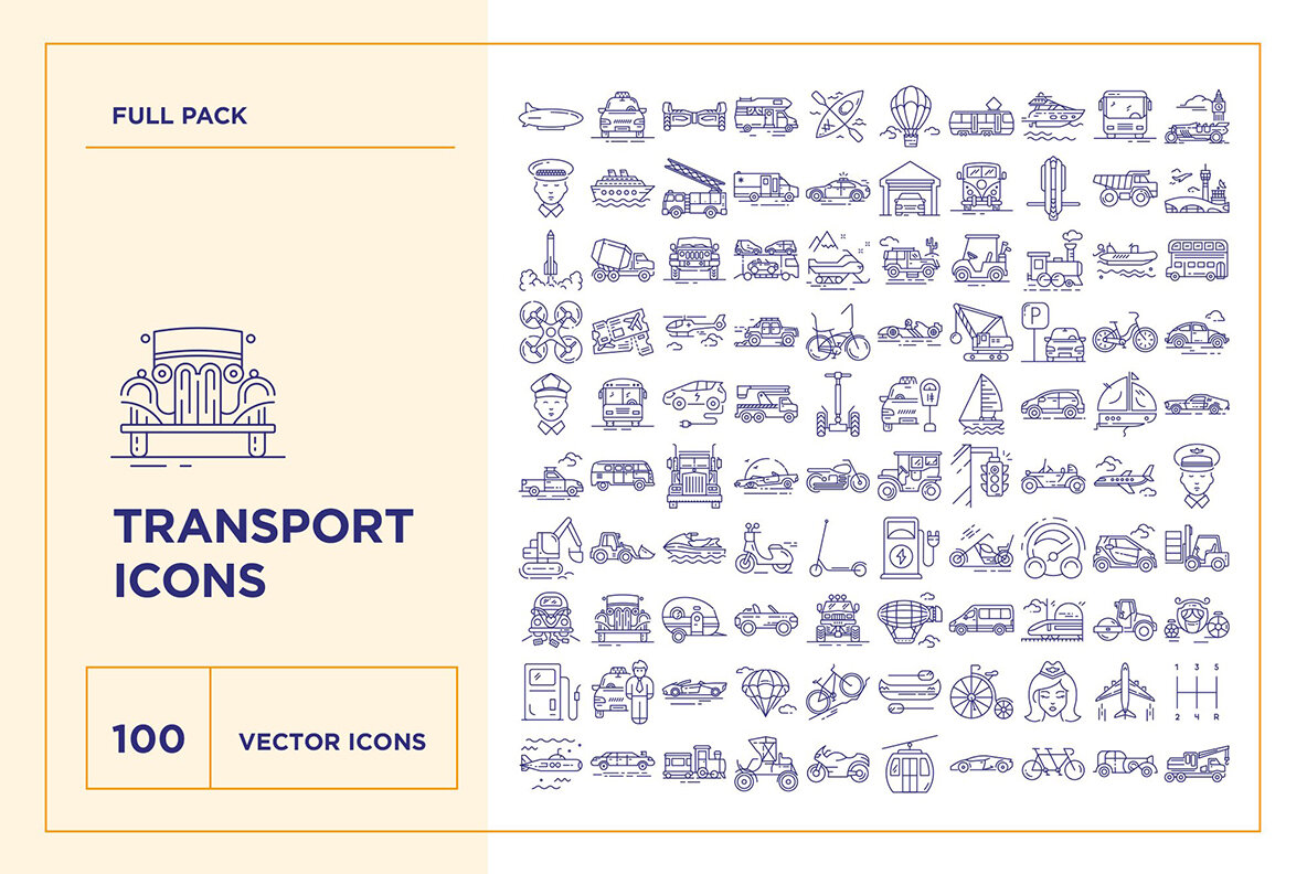 Mega Bundle 3000 Line Icons 34