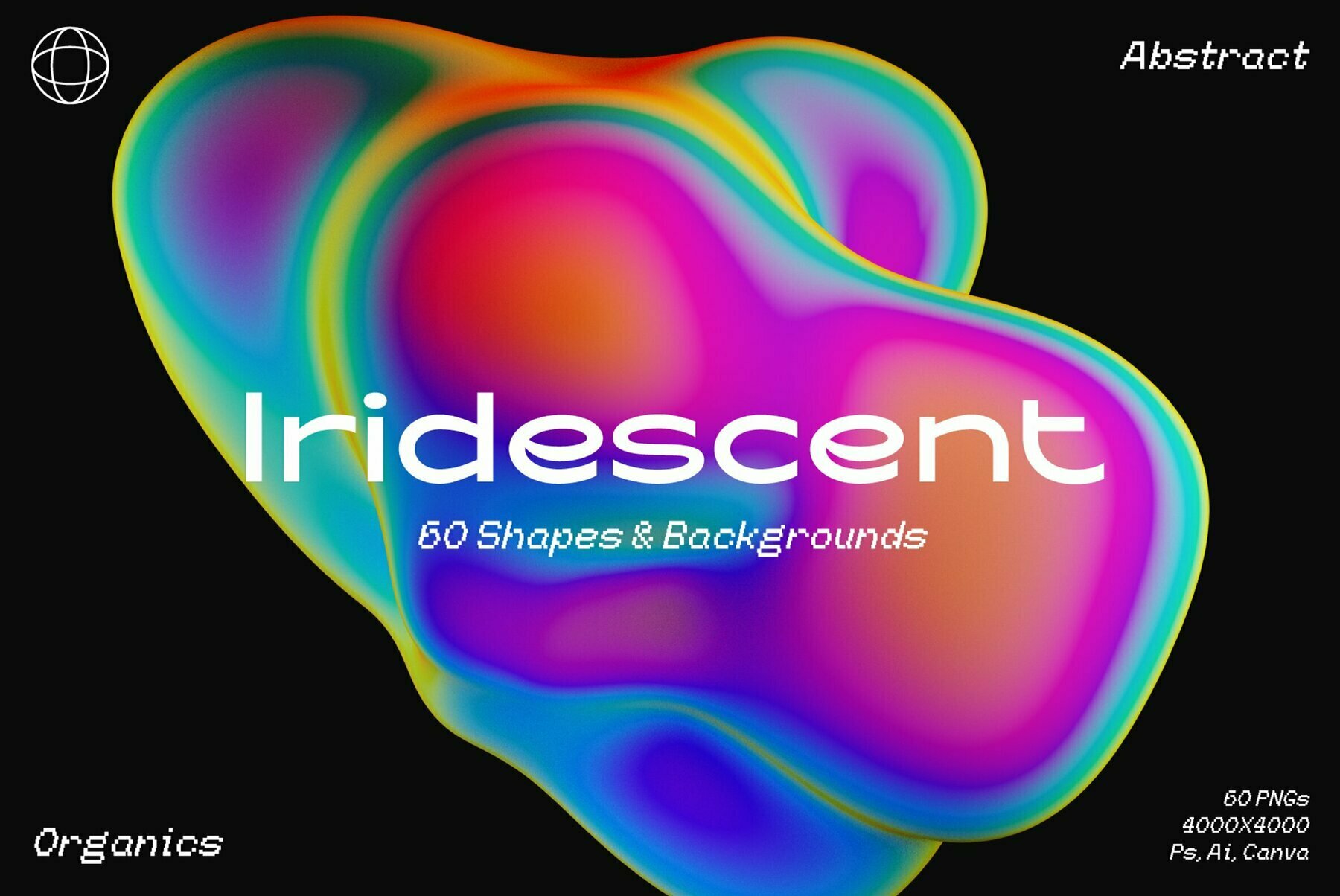Iridescent Gradient Shapes   Backgrounds 1