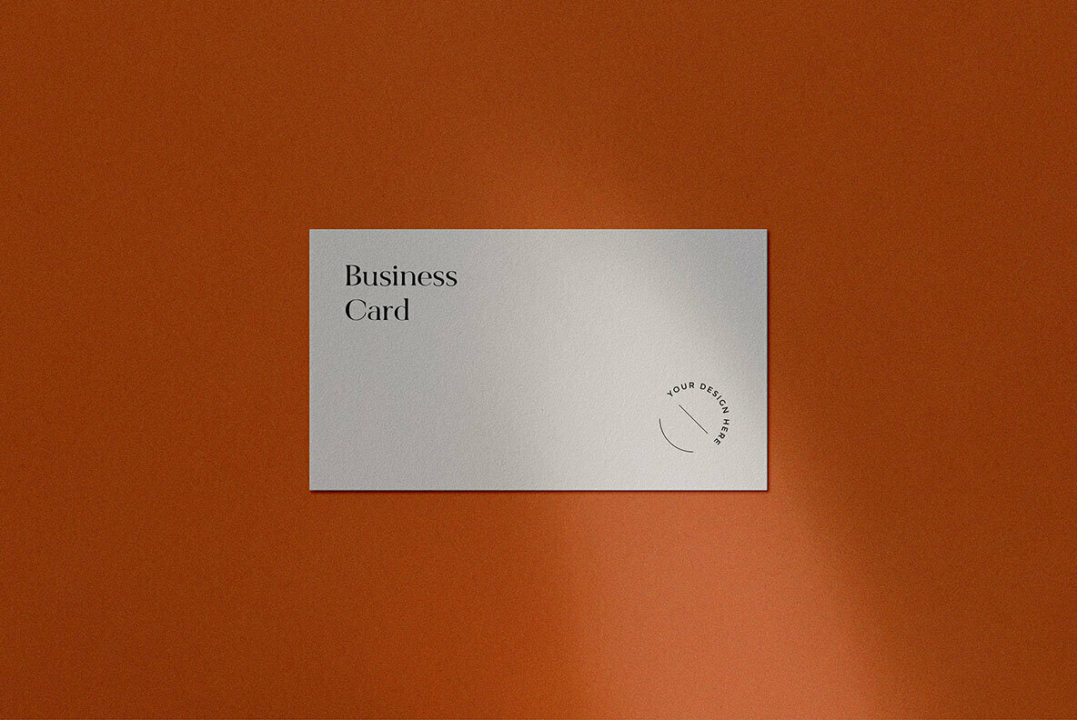 3 5 x 2 Inch Business Card Mockup 2